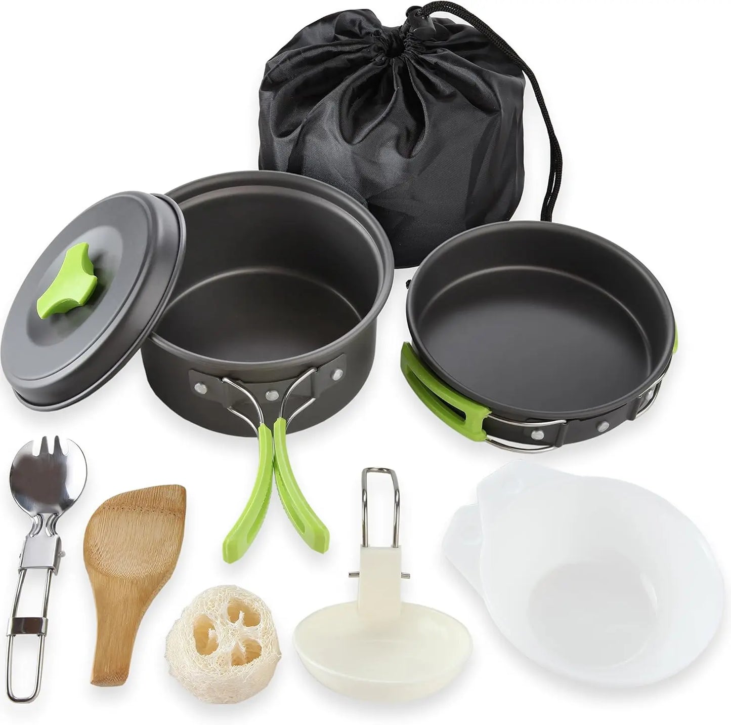 Camping Cookware Mess Kit for Backpacking Gear