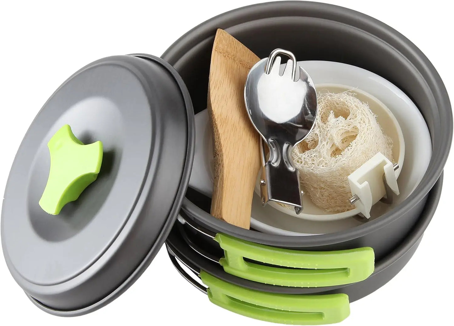 Camping Cookware Mess Kit for Backpacking Gear