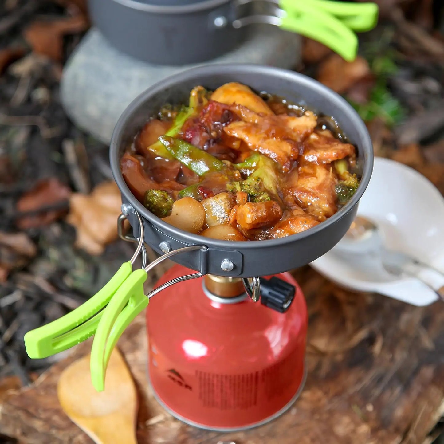 Camping Cookware Mess Kit for Backpacking Gear
