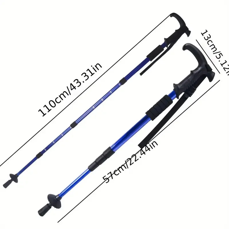 2Pcs Anti Shock Trekking Pole