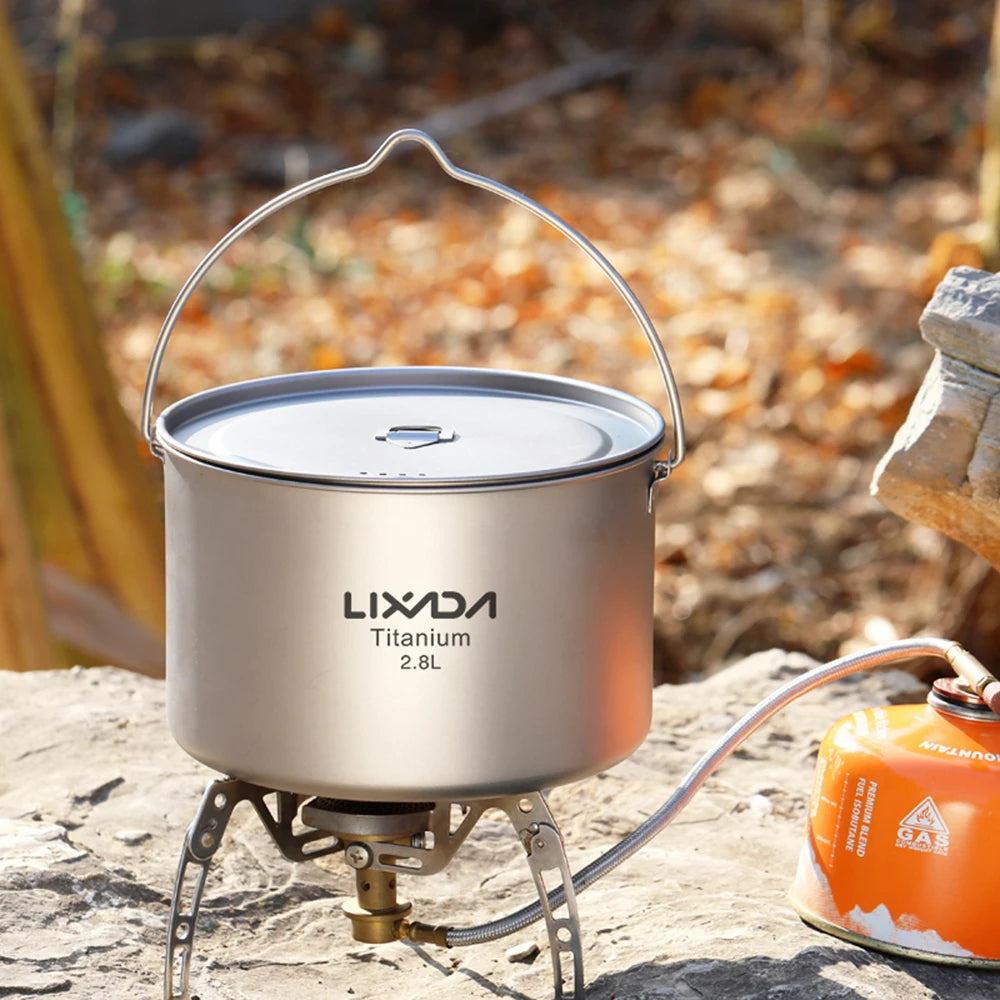 Ultralight Portable Hanging Pot with Lid