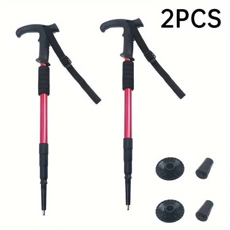 2Pcs Anti Shock Trekking Pole