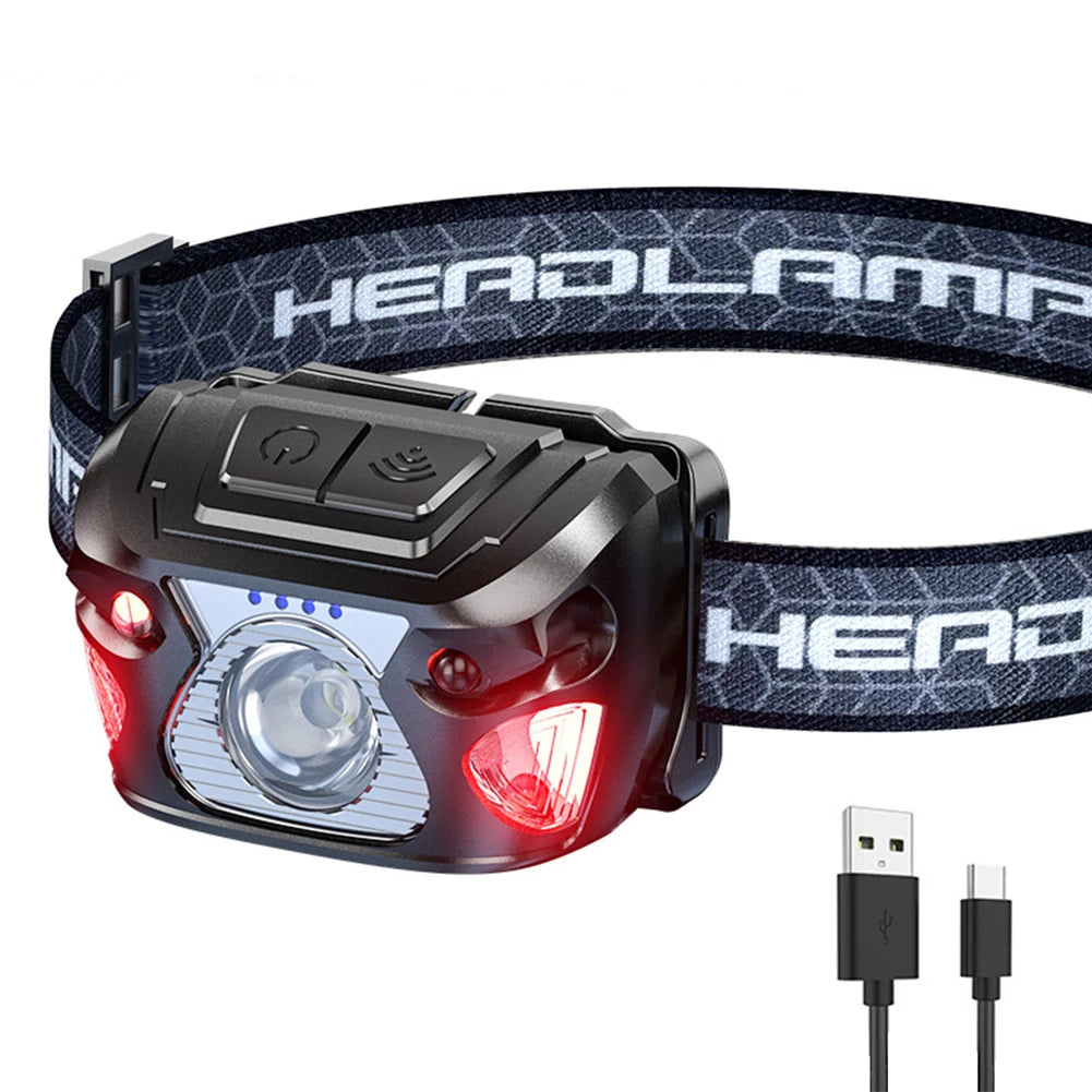 LED Headlight Torch USB Charging
