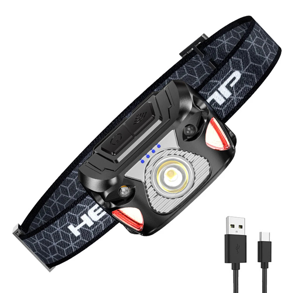 LED Headlight Torch USB Charging