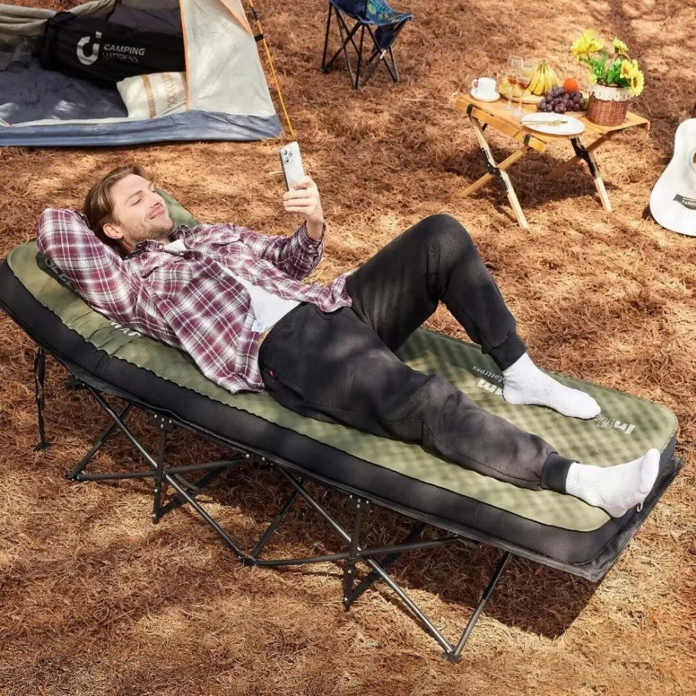 Self Inflating Sleeping Pad with Pump Sack with Memory Foam Sleeping Mat for Camping