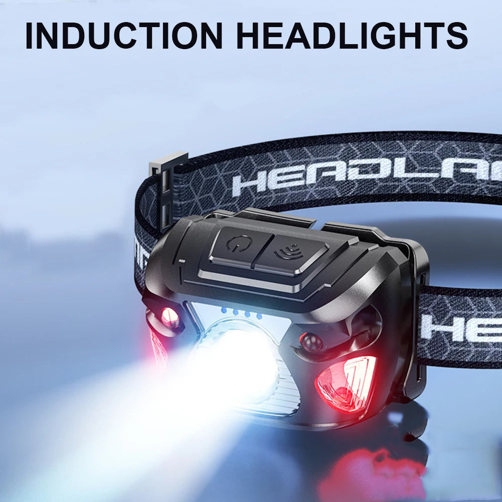 LED Headlight Torch USB Charging