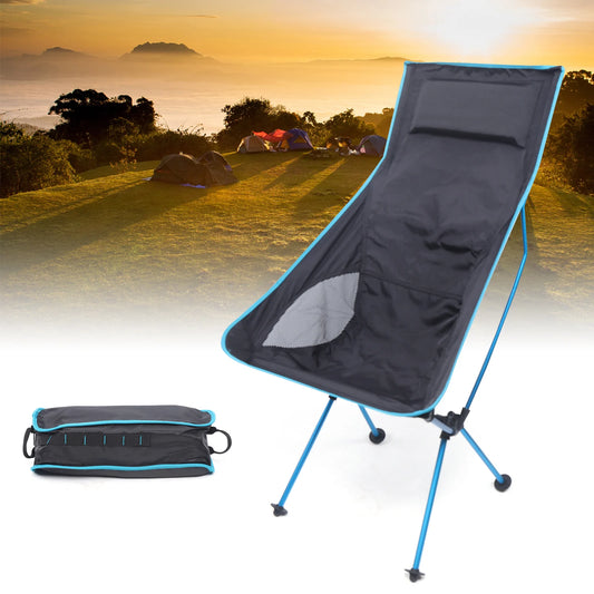 Ultralight High Back Folding Camping Chair + Pillow