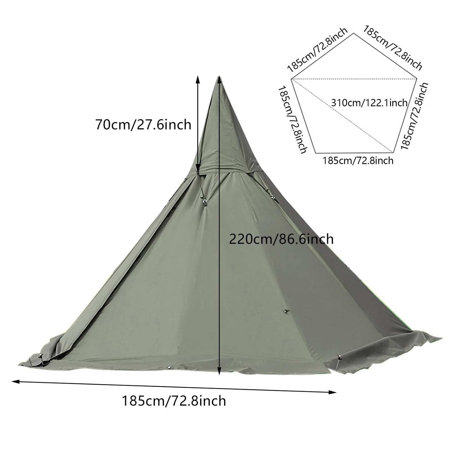 Outdoor Camping Teepee Tent