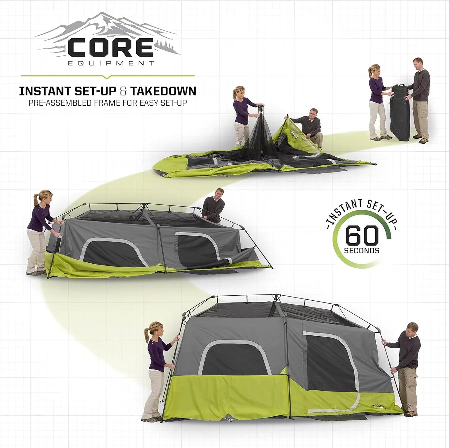 Person Instant Cabin Tent