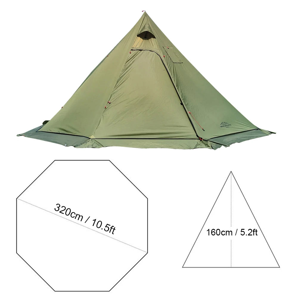 10.5' x 5.2' Outdoor Camping Tent