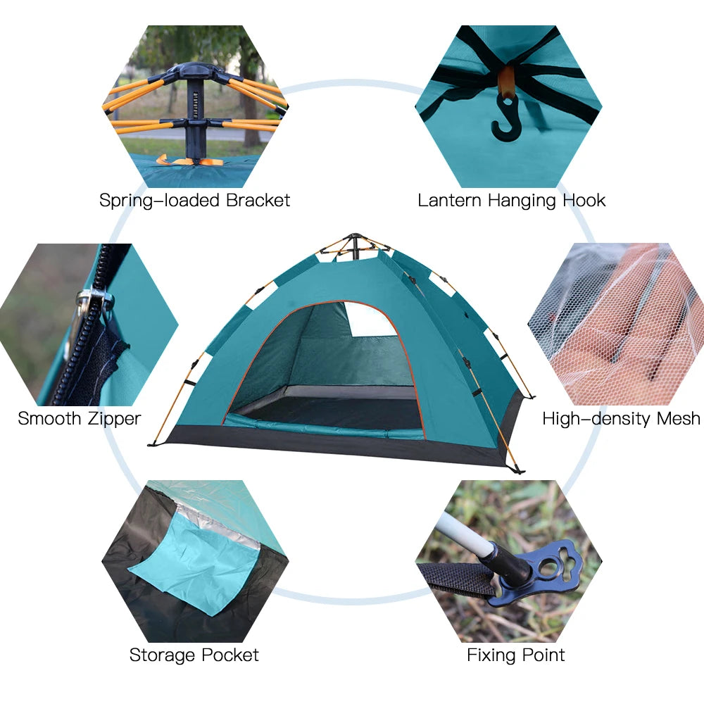 Water-resistant Portable Instant Camping Tent