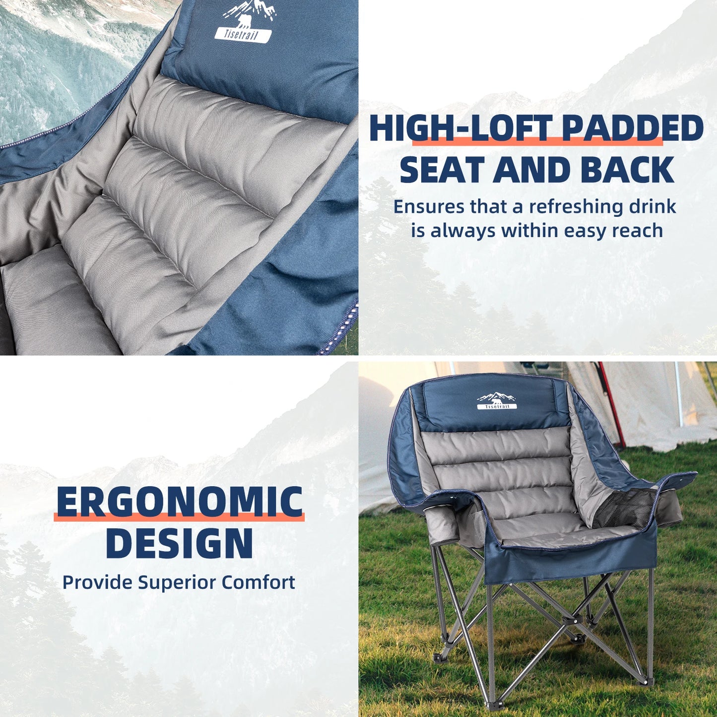 Oversized Padded Camping Chair